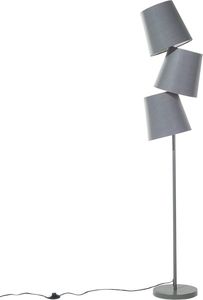 Lampa podłogowa Beliani Lampa podłogowa metalowa szara RIO GRANDE 1