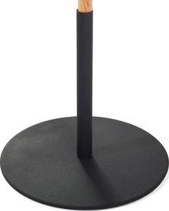 Lampa podłogowa Beliani Lampa podłogowa regulowana drewniana czarna OWENS 6