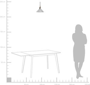 Lampa wisząca Beliani Lampa wisząca szklana CURONE 2