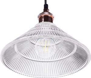 Lampa wisząca Beliani Lampa wisząca szklana CURONE 3