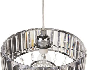 Lampa wisząca Beliani Żyrandol kryształowy przeźroczysty ADORN 4