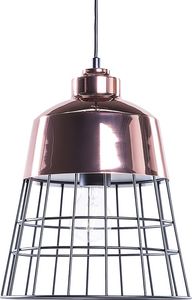 Lampa wisząca Beliani Lampa wisząca metalowa miedziana MONTE 1