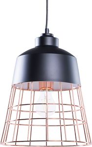 Lampa wisząca Beliani Lampa wisząca metalowa czarna MONTE 1