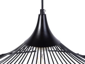 Lampa wisząca Beliani Lampa wisząca metalowa czarna GIONA 4