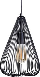 Lampa wisząca Beliani Lampa wisząca metalowa czarna CONCA 1