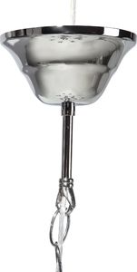 Lampa wisząca Beliani Żyrandol metalowy srebrny BRADANO 5