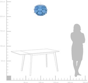 Lampa wisząca Beliani Lampa wisząca niebieska SEGRE 5