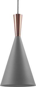 Lampa wisząca Beliani Lampa wisząca metalowa szaro-miedziana TAGUS 1