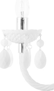 Lampa wisząca Beliani Żyrandol metalowy biały KALANG L 3