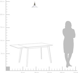 Lampa wisząca Beliani Lampa wisząca szklana COLORADO 2