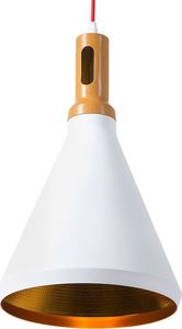 Lampa wisząca Beliani Lampa wisząca metalowa biała MACKENZIE 1