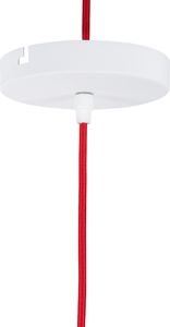 Lampa wisząca Beliani Lampa wisząca metalowa biała MACKENZIE 4