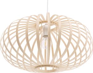 Lampa wisząca Beliani Lampa wisząca bambusowa jasne drewno HAVEL 5