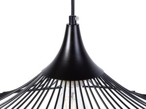 Lampa wisząca Beliani Lampa wisząca metalowa czarna MAZARO 5