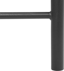 Beliani Łóżko metalowe 140 x 200 cm czarne RODEZ 6