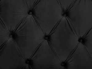 Beliani Łóżko welurowe 180 x 200 cm czarne AYETTE 7