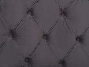 Beliani Łóżko welurowe 180 x 200 cm szare AYETTE 6