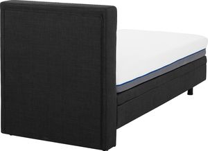 Beliani Łóżko regulowane tapicerowane 80 x 200 cm szare DUKE 5