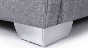 Beliani Łóżko tapicerowane 160 x 200 cm szare PARIS 2