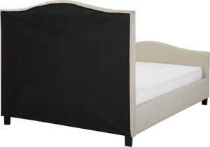 Beliani Łóżko tapicerowane 160 x 200 cm beżowe AUREL 3