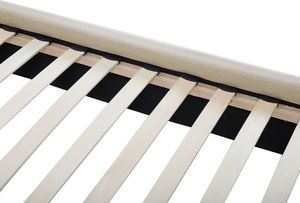 Beliani Łóżko tapicerowane 160 x 200 cm beżowe AUREL 8