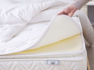 Beliani Materac kieszeniowy memory foam ze zdejmowalnym pokrowcem 90 x 200 cm LUXUS 2