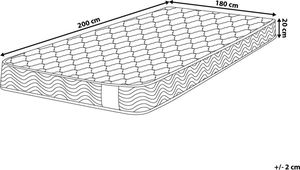 Beliani Materac kieszeniowy 180 x 200 cm BLISS 9