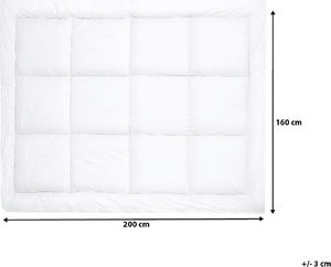 Beliani Materac nawierzchniowy z mikrofibry 160 x 200 cm YANGRA 3