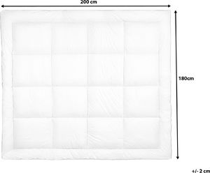 Beliani Materac nawierzchniowy bawełniany 180 x 200 cm TRIVOR 5