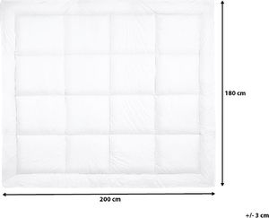 Beliani Materac nawierzchniowy z mikrofibry 180 x 200 cm YANGRA 4