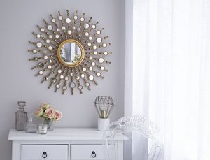 Beliani Lustro ścienne 70 cm złote BLOIS 2