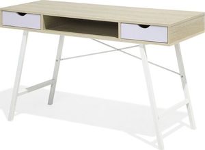 Biurko Beliani Clarita Jasnobrązowe 120 cm x 48 cm 3