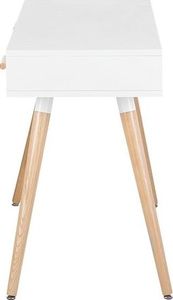 Biurko Beliani Frisco Biało-Beżowe 120 cm x 50 cm 4