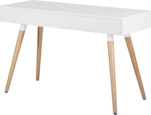 Biurko Beliani Frisco Biało-Beżowe 120 cm x 50 cm 5