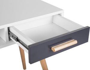 Biurko Beliani Frisco Biało-Beżowe 120 cm x 50 cm 6