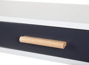 Biurko Beliani Frisco Biało-Beżowe 120 cm x 50 cm 7