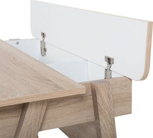 Biurko Beliani Jackson Jasnobrązowe 110 cm x 60 cm 5