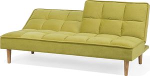 Beliani Sofa rozkładana zielona SILJAN 3