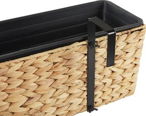 Beliani Doniczka 80 x 20 x 18 cm beżowa KAWALA 3