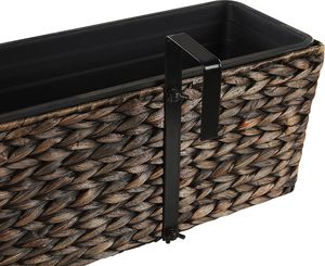 Beliani Doniczka 80 x 20 x 18 cm brązowa KAWALA 3