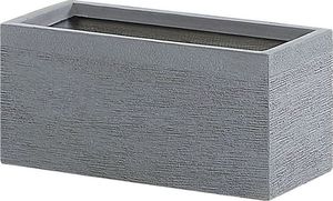 Beliani Doniczka 50 x 23 x 24 cm szara MYRA 2