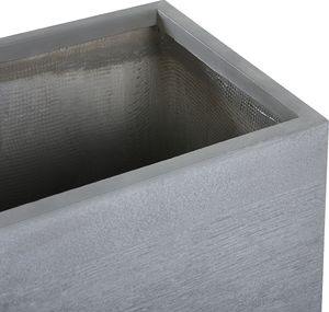 Beliani Doniczka 50 x 23 x 24 cm szara MYRA 3