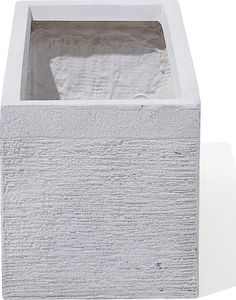 Beliani Doniczka 50 x 23 x 24 cm biała MYRA 3