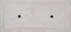 Beliani Doniczka 50 x 23 x 24 cm biała MYRA 4