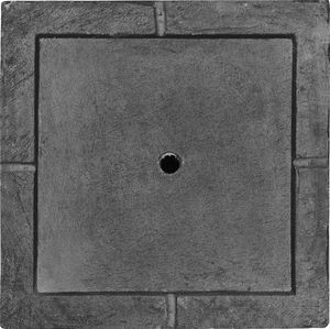 Beliani Doniczka kwadratowa 30 x 30 x 28 cm czarna PAROS 4