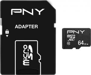 Karta PNY Performance Plus MicroSDXC 64 GB Class 10  (SDU64G10PPLX-EF) 2