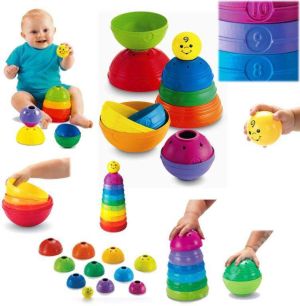Fisher Price Okrągłe Kubeczki do ustawiania - W4472 2