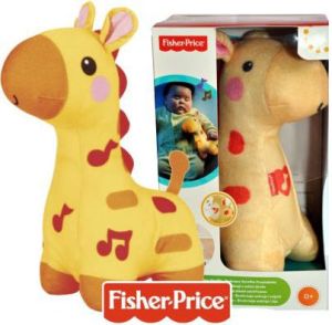 Fisher Price FISHER Świecąca żyrafka przytulanka - BFH65 1