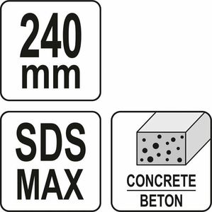 Yato YATO DŁUTO GROSZKOWNIK DO WYRÓWNYWANIA BETONU 60mm SDS MAX YT-47348 4