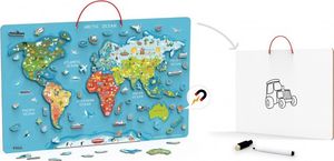 Viga Toys Viga 2w1 Tablica Edukacyjna z Magnetyczną Mapą Świata 1